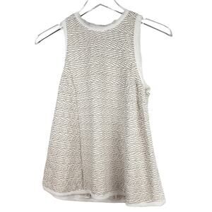 Postmark tan white textured tanks size small